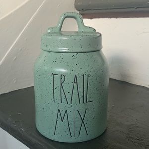 Rae Dunn Green Trail Mix Canister